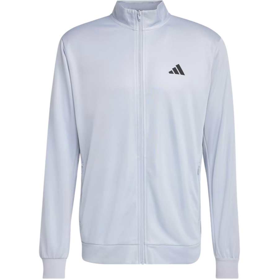 Adidas Adidas Jackets Men's Halo Silver/Black Stand Collar Moderate