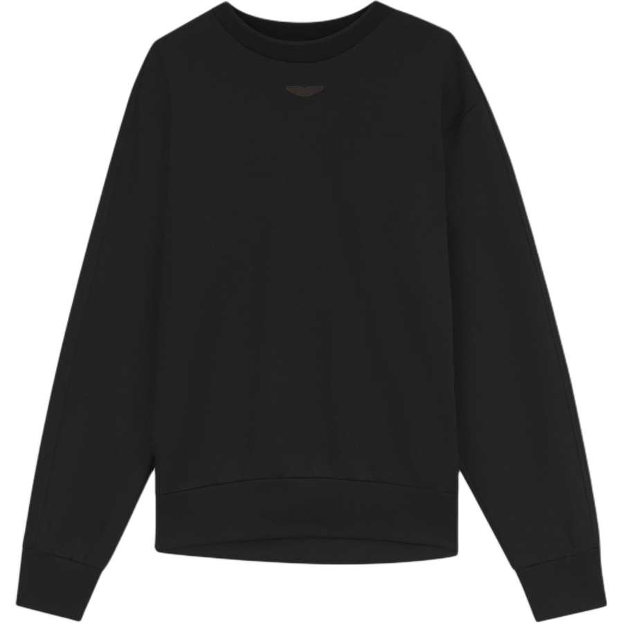 HUGO BOSS X Aston Martin Sweatshirts Men's Black Crew Neck Moderate Straight Fit