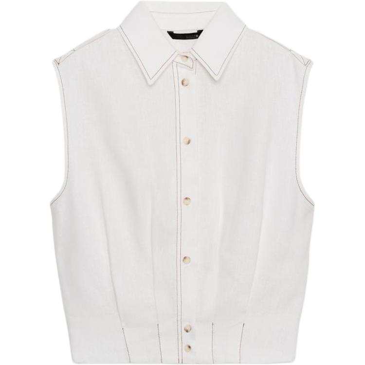 ZARA Tank Tops Women's White