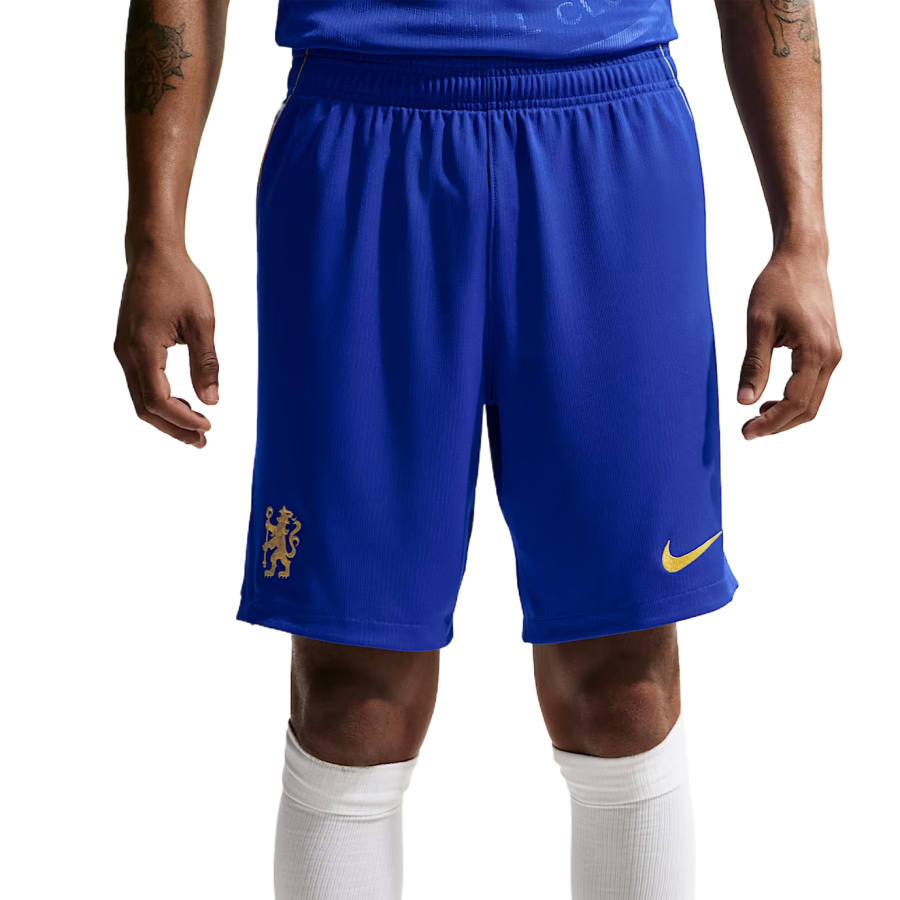 Nike Nike Dri FIT Soccer Bottoms Men's Bright Blue/Midwest Gold/Midwest Gold Moderate