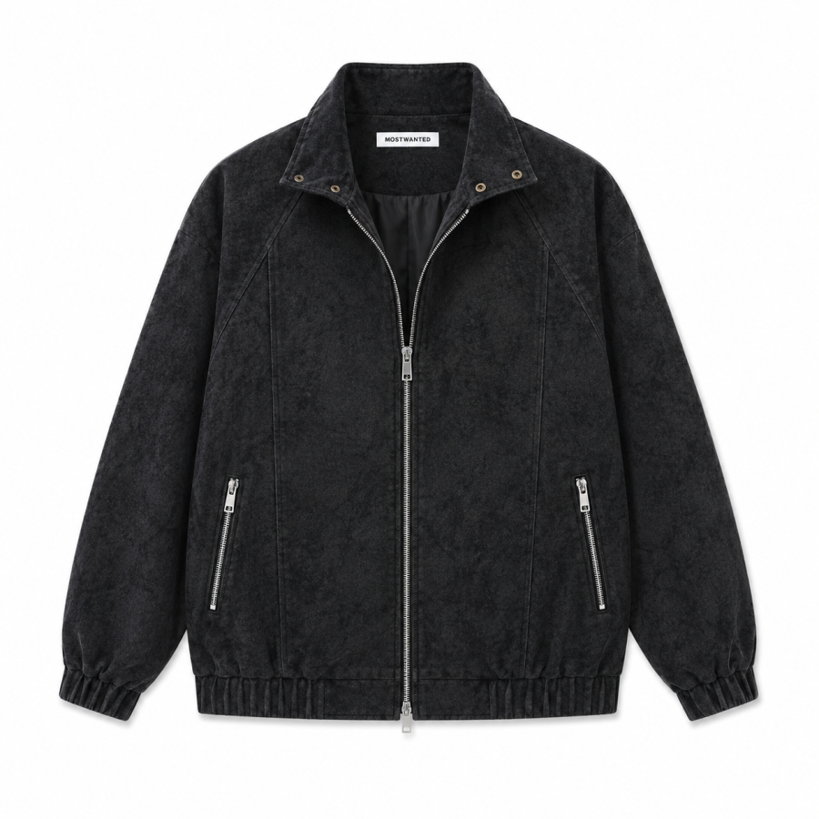 MostwantedLab Jackets Unisex Stand Collar Moderate Other