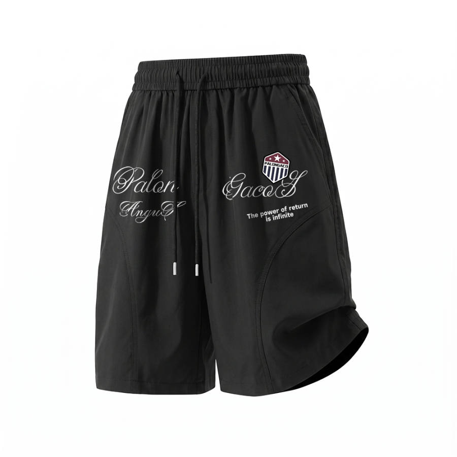 PAL ONGACO Casual Shorts Unisex Thin Straight Fit Pants