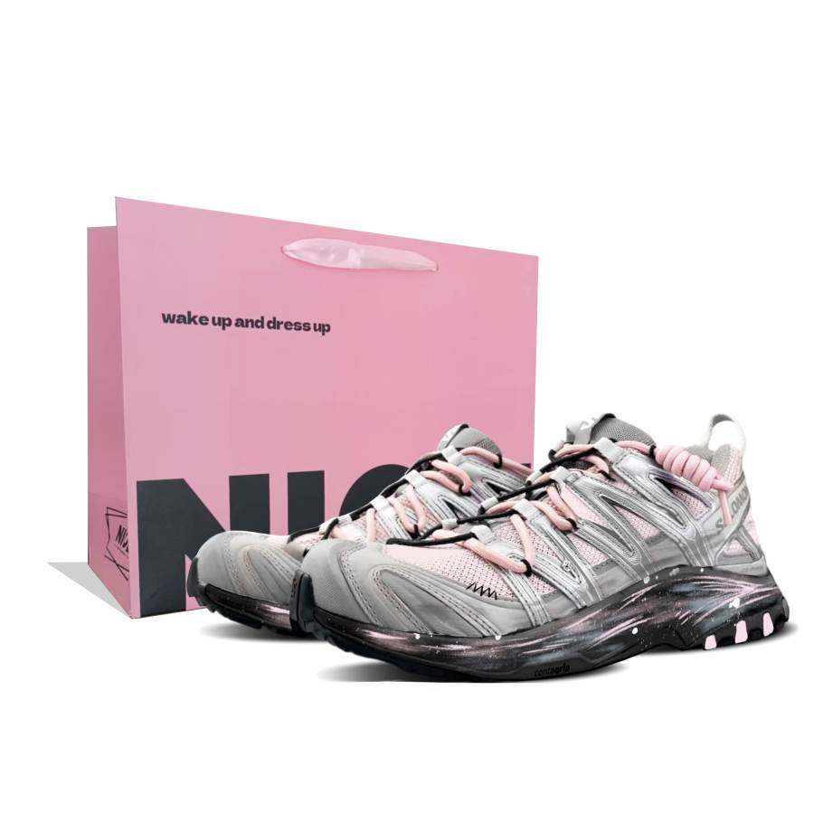 SALOMON XA PRO 3D Running Shoes Women's Low Top Silver
