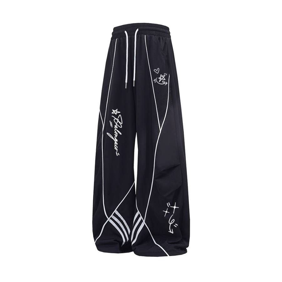 PAL ONGACO Casual Pants Unisex Thin Wide Leg Pants