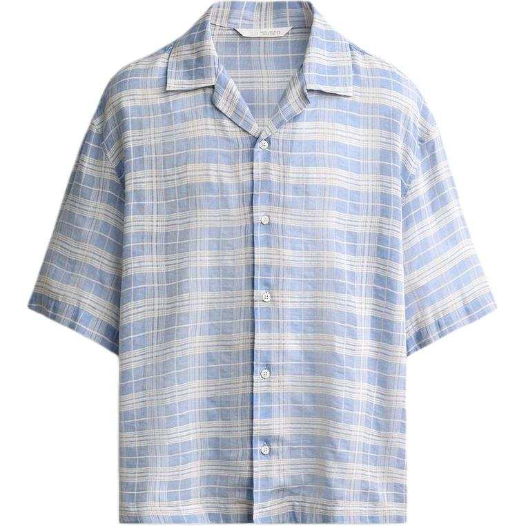 ZARA ZARA Shirts Men's Blue/White Moderate