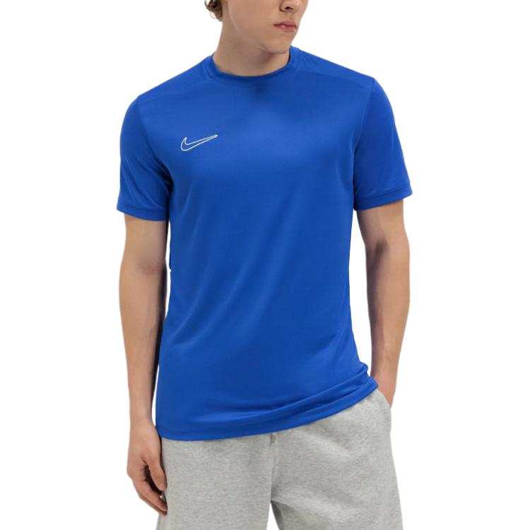 Nike Nike Dri Fit Academy Quick Dry T Shirts Men's Royal Blue Crew Neck