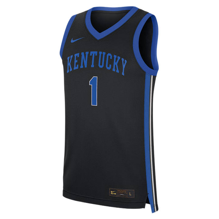 Nike Nike College Basketball Jerseys Men's Black V Neck Moderate