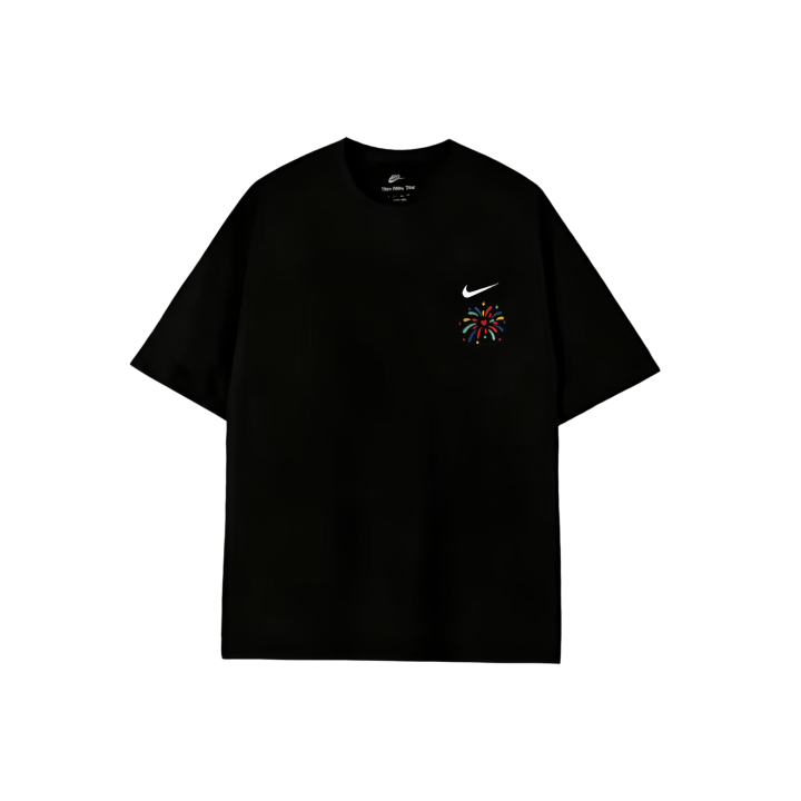 Nike Nike Sportswear T Shirts Unisex Black Crew Neck Thin Straight Fit