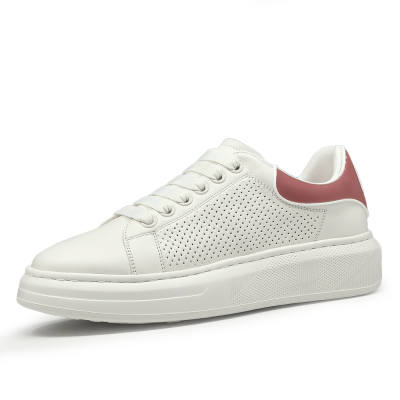 SENJIALUO Top Grain Cow Leather Support Abrasion Resistant Lightweight Breathable Slip Resistant Low top