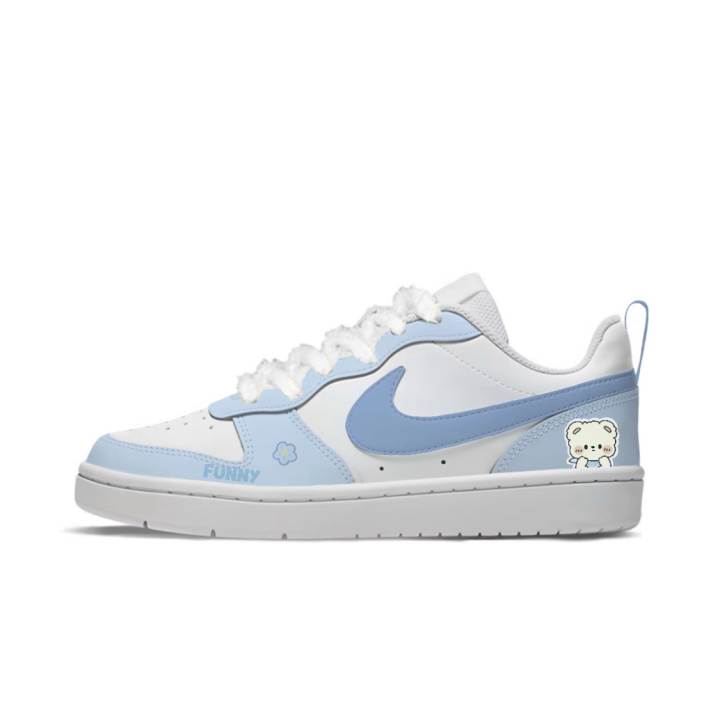 Nike Nike Court Borough Skateboard Shoes Women's Low Top Blue