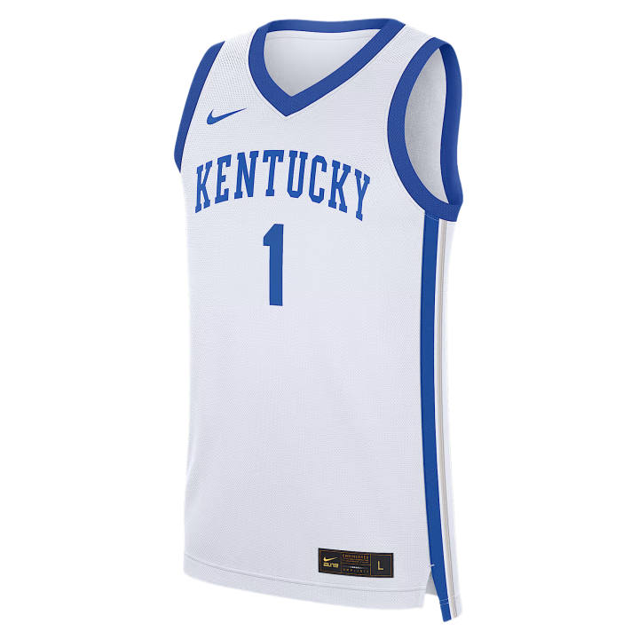 Nike Nike College Basketball Jerseys Men's White V Neck Moderate