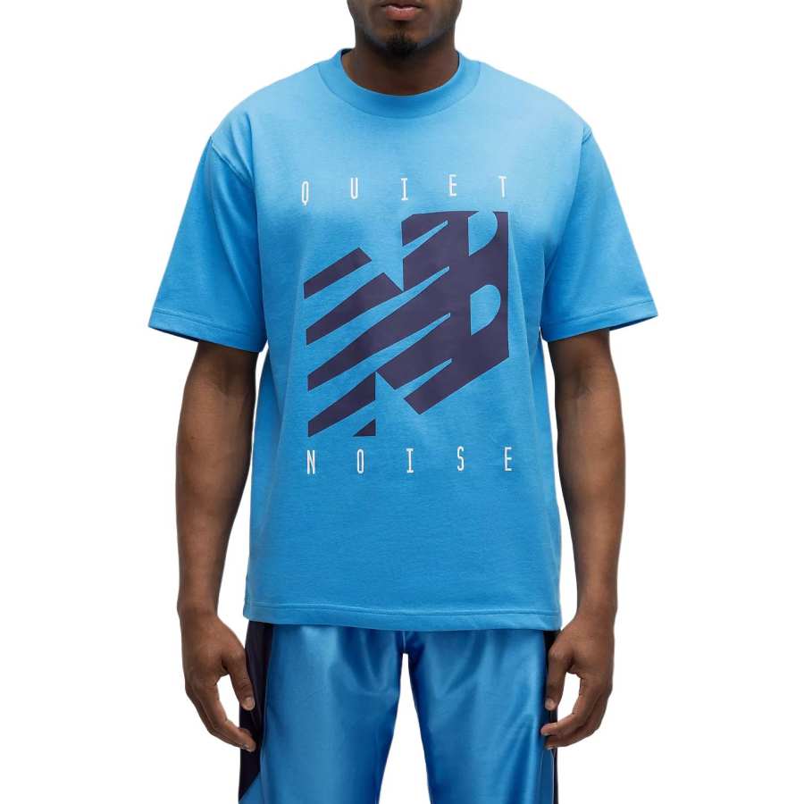 New Balance New Balance T Shirts Men's Fan Blue Crew Neck