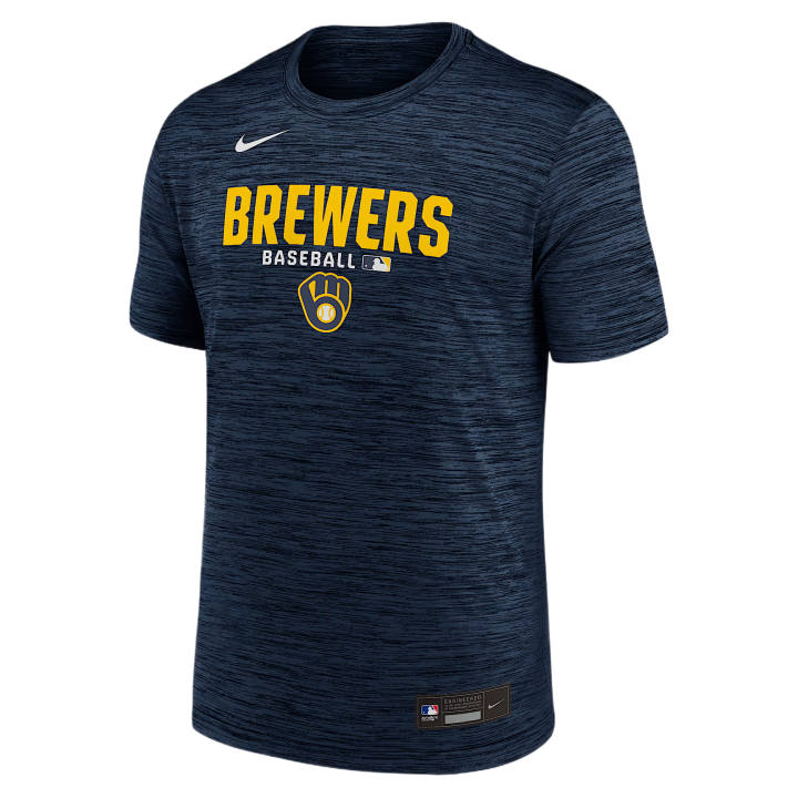 Nike Nike X MLB Dri Fit T Shirts Men's Marine Blue Crew Neck Moderate