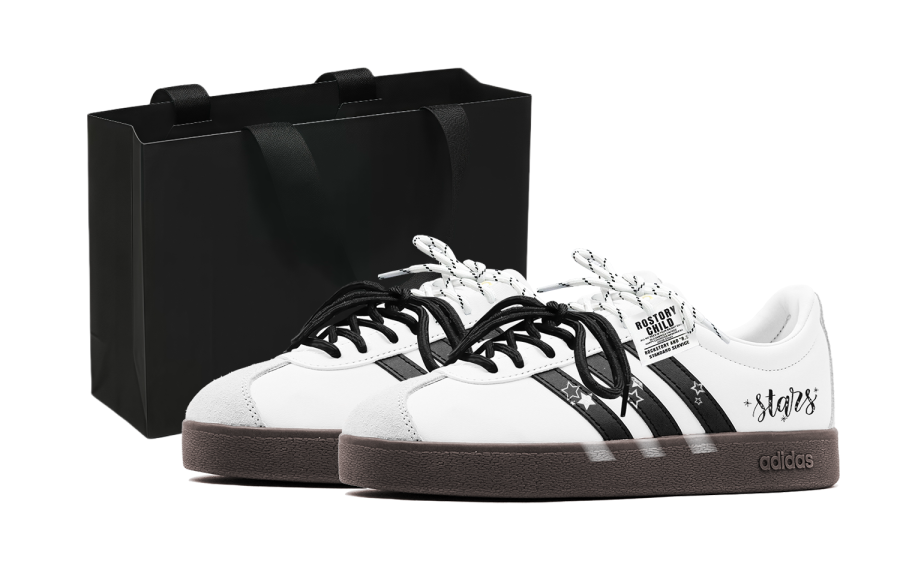 Adidas Neo VL Court 2.0 Skateboard Shoes Unisex Low Top White/Black