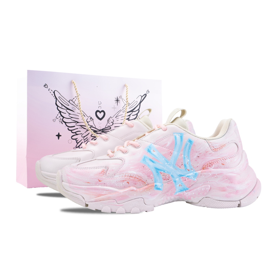 MLB MLB Big Ball Chunky Sneakers Unisex Low Top Pink/Blue