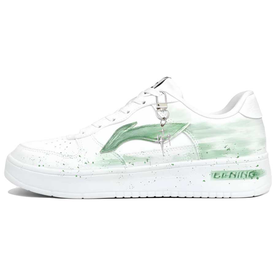 Li-Ning Li Ning Floating Boat Skateboard Shoes Unisex Low Top White/Green/Cyan