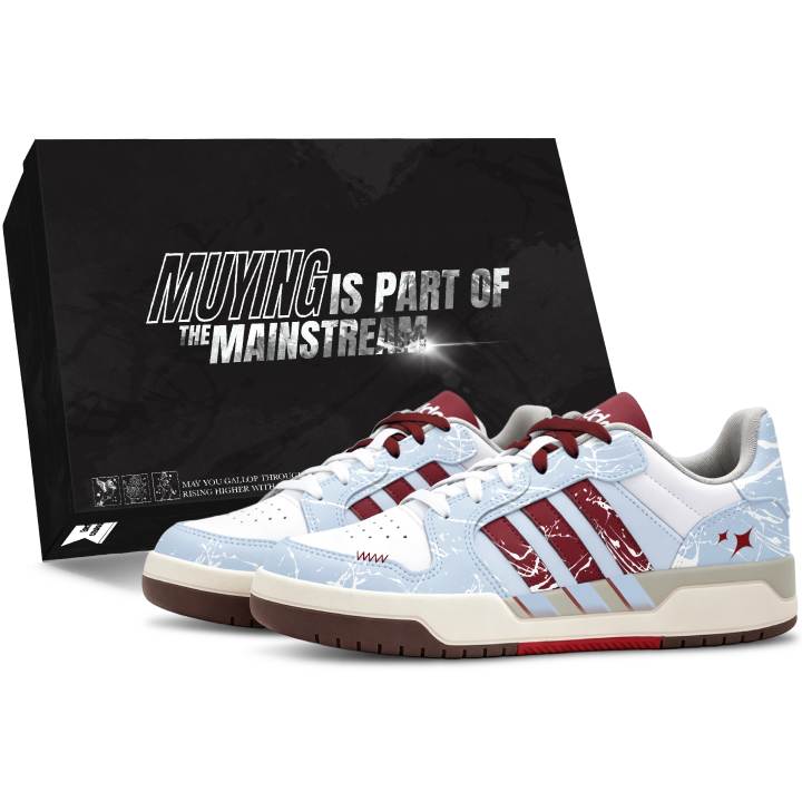 Adidas Adidas ENTRAP Skateboard Shoes Unisex Low Top Blue/Red