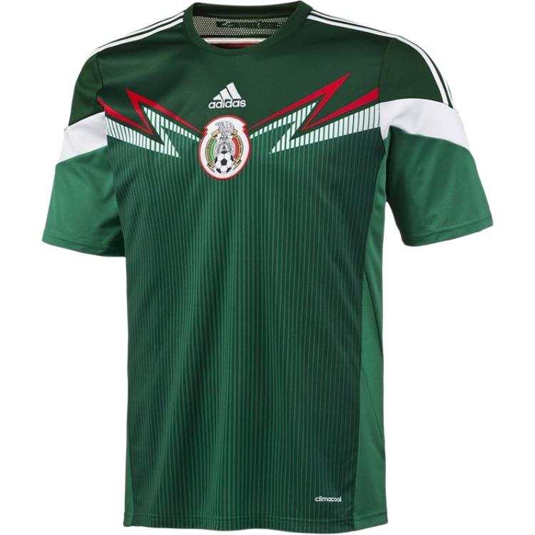 Adidas Adidas Mexico National Team Soccer Jerseys Unisex Green Crew Neck Moderate