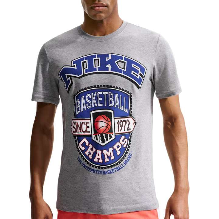 Nike Nike T Shirts Men's Dark Gray Crew Neck Moderate