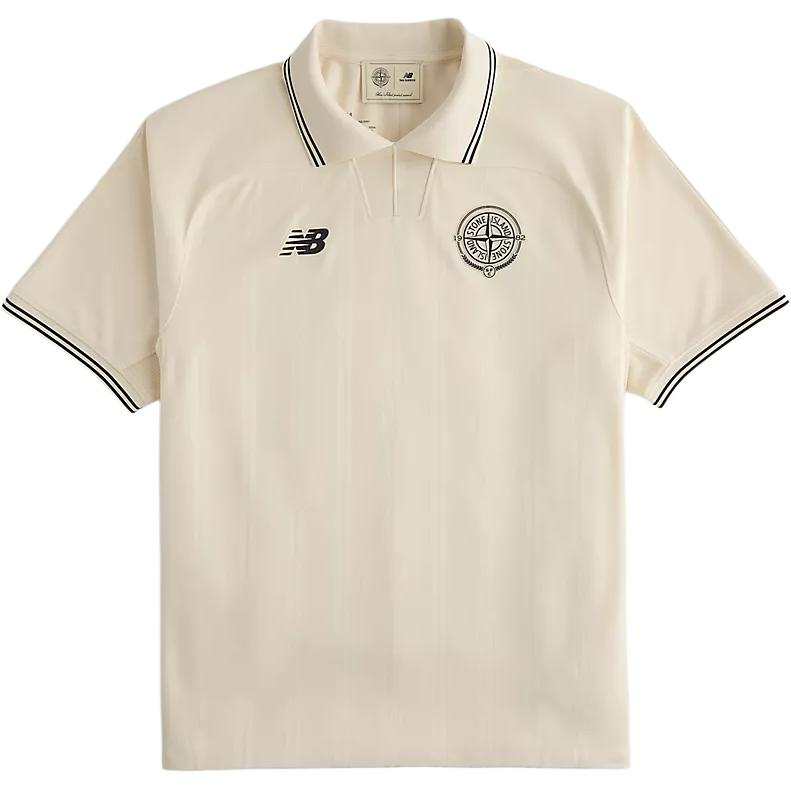 New Balance New Balance X STONE ISLAND Stone Island Polo Shirts Men's White Polo Collar Moderate Other