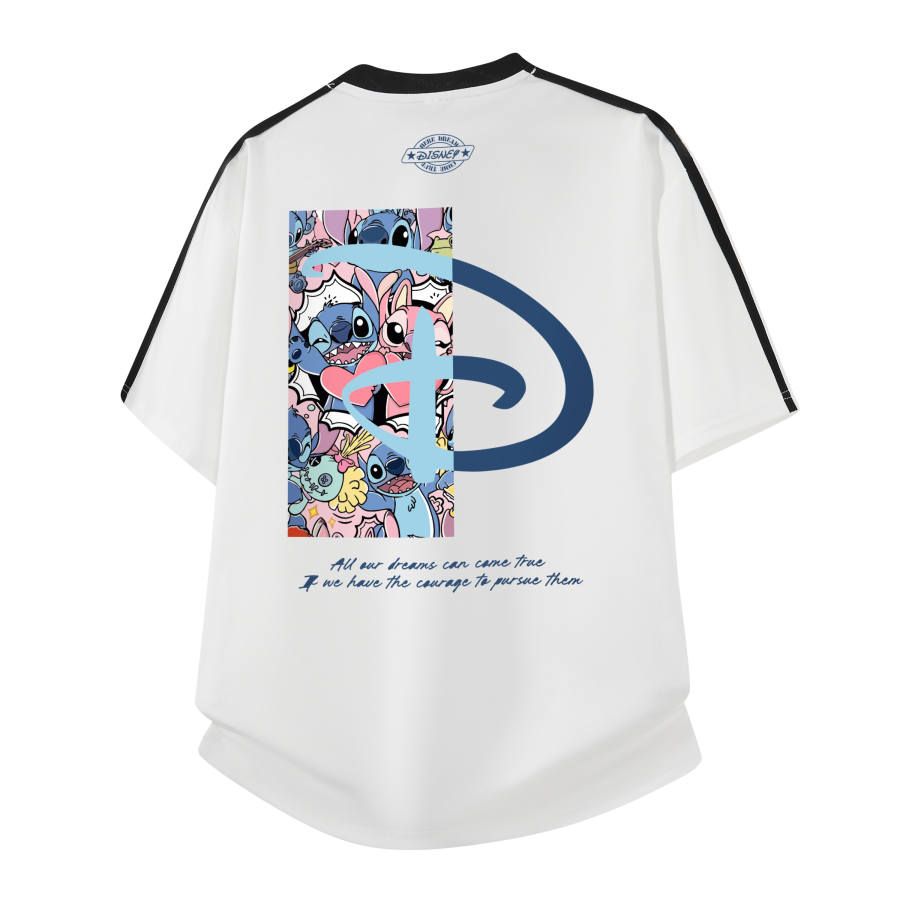 Disney T Shirts Unisex V Neck Moderate Straight Fit