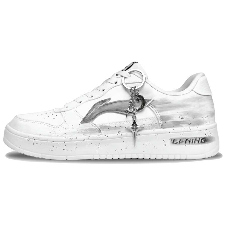 Li-Ning Li Ning Floating Boat Skateboard Shoes Unisex Low Top White/Gray/Black