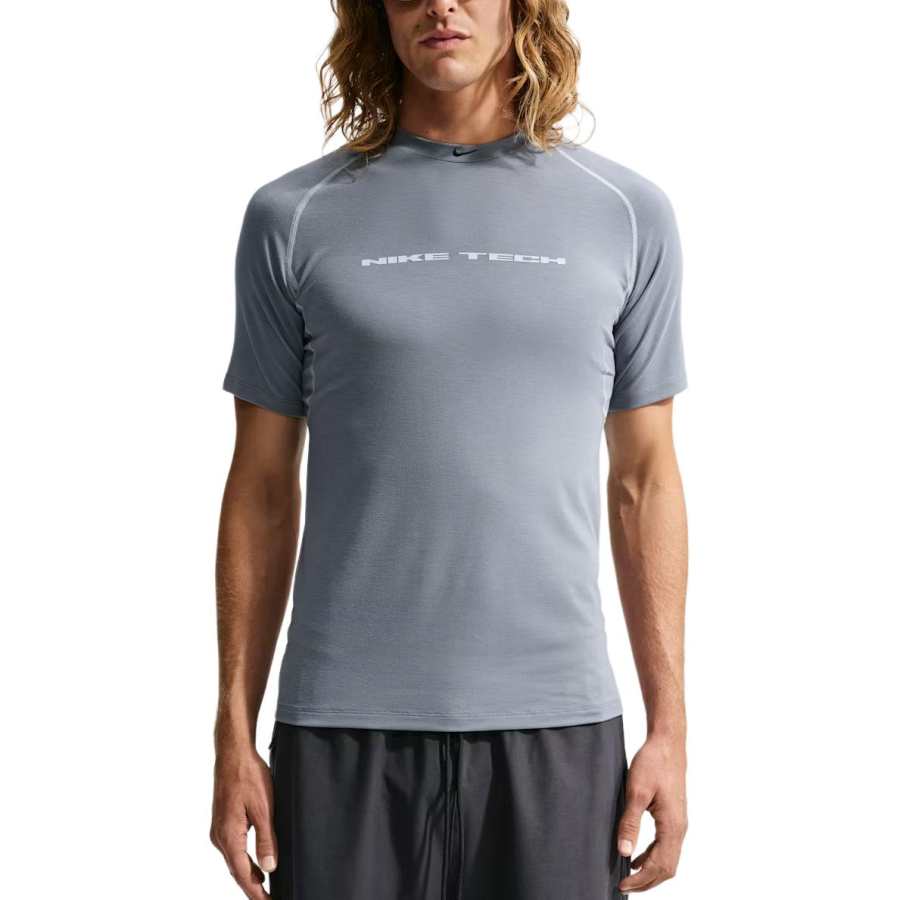 Nike Nike Quick Dry T Shirts Men's Cool Gray/Wolf Gray/Black Crew Neck Moderate