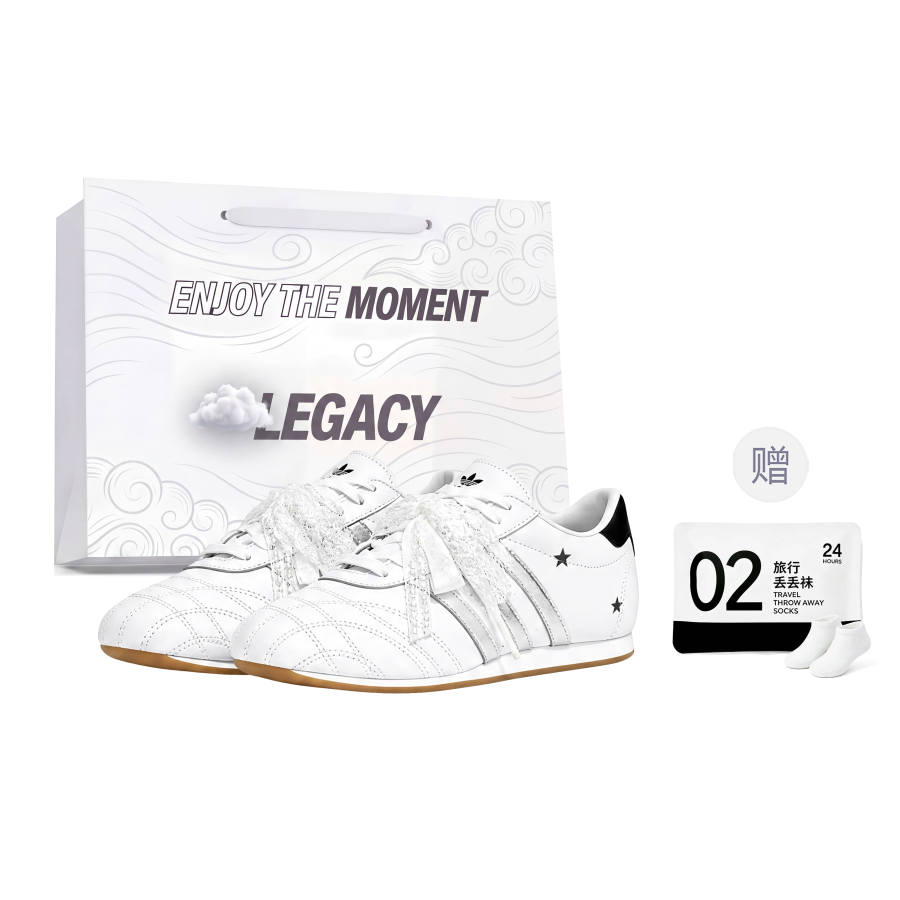 Adidas Originals Taekwondo Training Shoes Women's Low Top Black/White/Silver