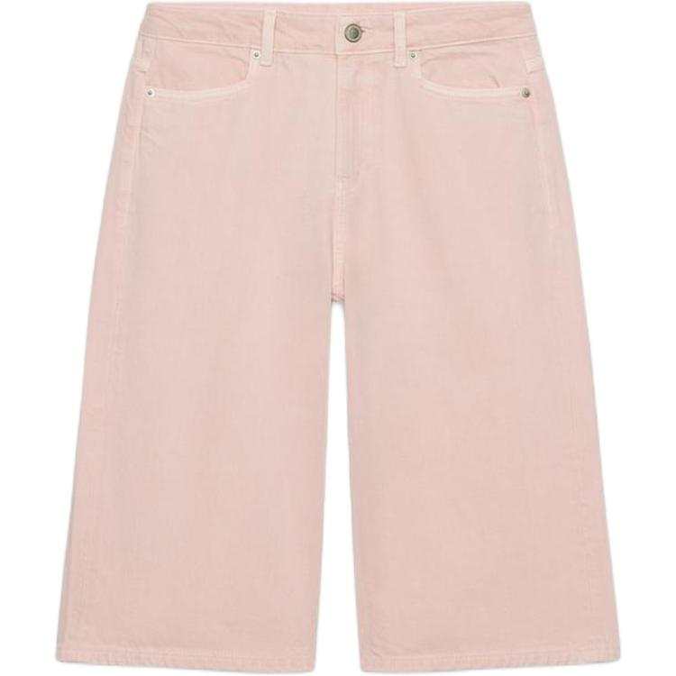 ZARA ZW Denim Shorts Women's Pink Moderate