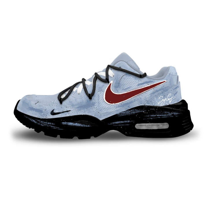 Nike Nike Air Max Fusion Running Shoes Men's Low Top Blue/Black Glacier Misty Island