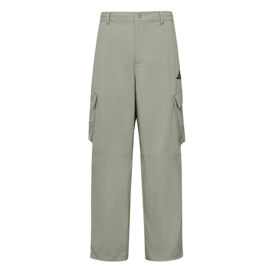 Adidas Adidas Cargo Pants Men's Pebble Silver Gray Moderate Straight Fit Pants