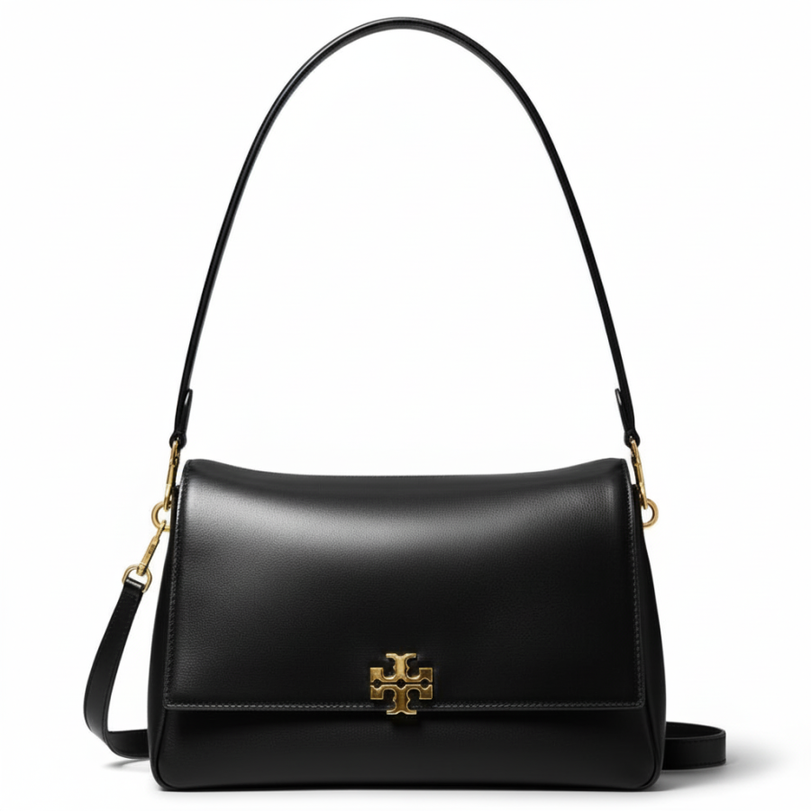 TORY BURCH Cow Leather Shoulder Bag Women's Black