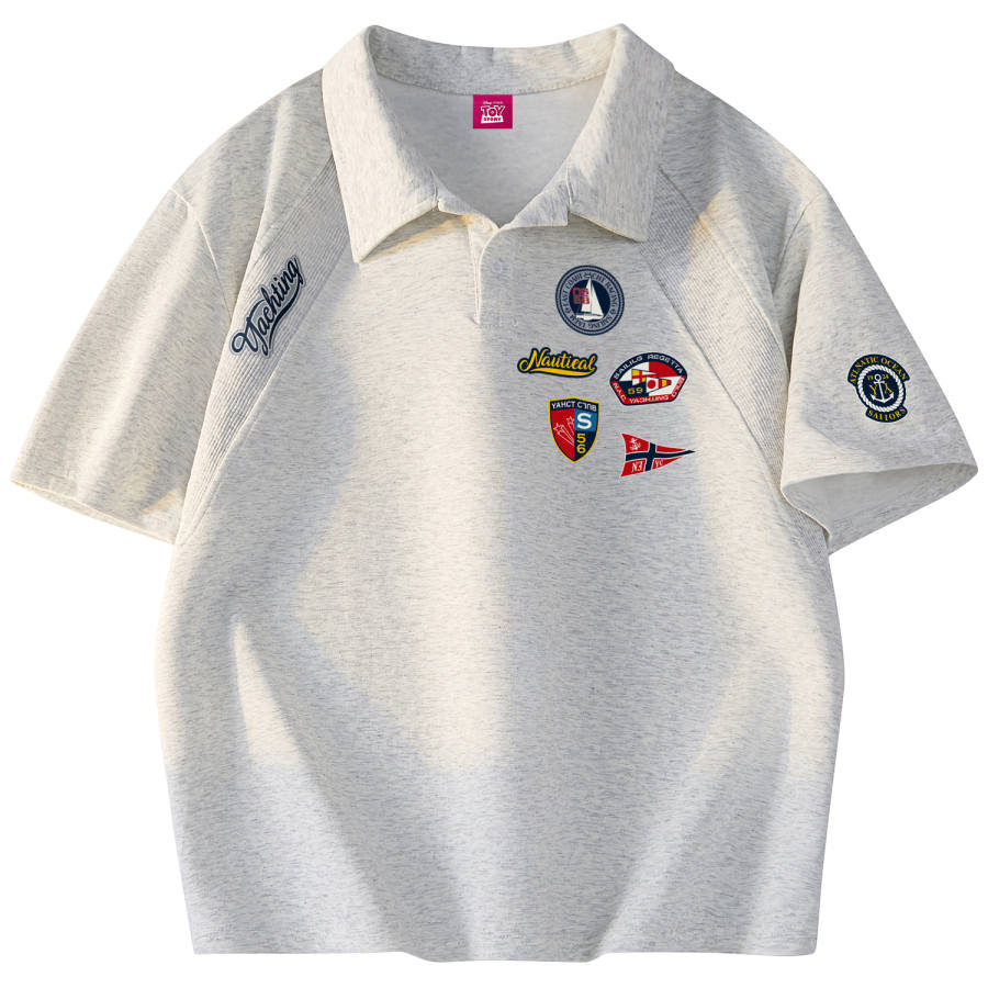 Disney Polo Shirts Unisex Lapel Thin Straight Fit