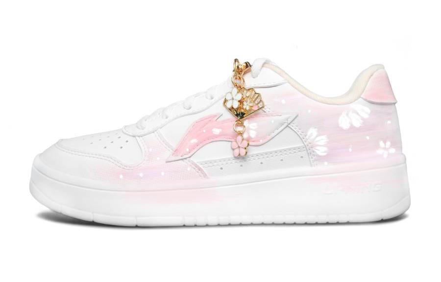 Li-Ning Li Ning Floating Boat Skateboard Shoes Women's Low Top Pink