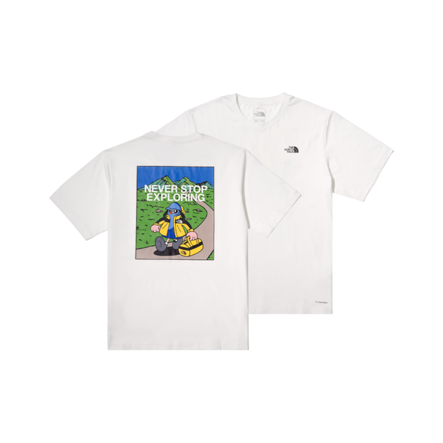 THE NORTH FACE x TDC Quick Dry T Shirts Unisex Snow Peak White
