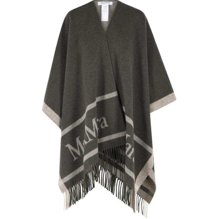 MaxMara Cloaks Women's Green Moderate Straight Fit