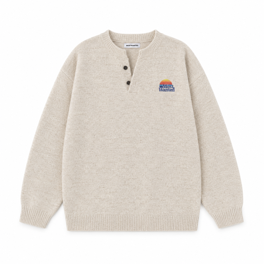 MostwantedLab MostwantedLab Sweaters Unisex Lapel Moderate