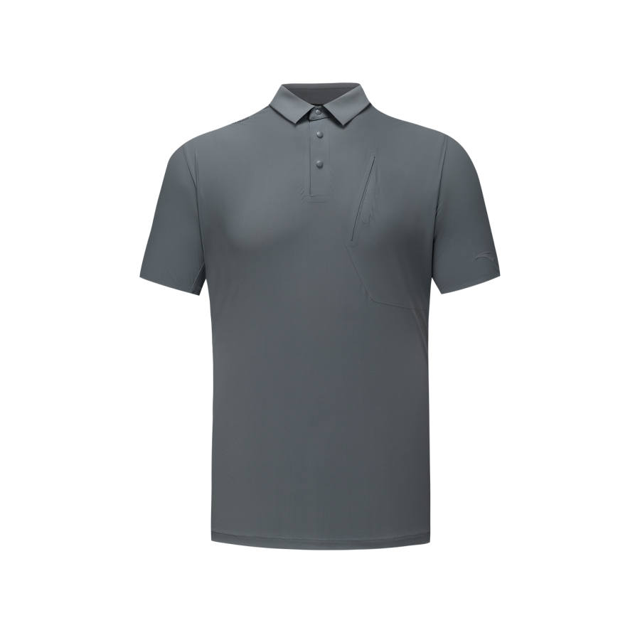 ANTA Polo Shirts Men's Wilderness Gray Polo Collar Moderate