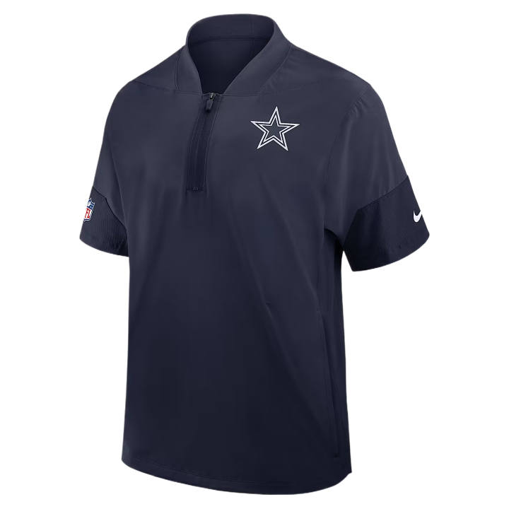 Nike Nike NFL T Shirts Men's Marine Blue Baseball Collar Moderate
