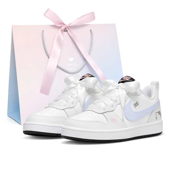 Nike Nike Court Borough Skateboard Shoes Women's Low Top White/Blue