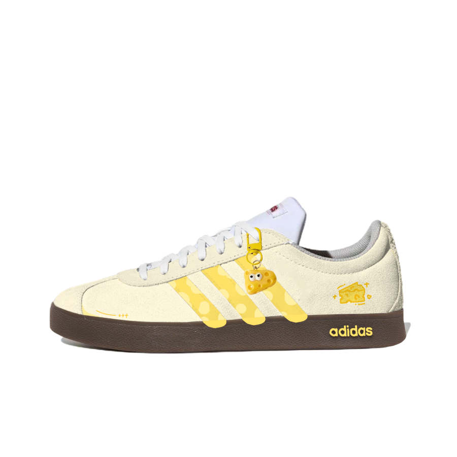 Adidas Adidas Vl Court Classic German Army Trainers Women's Low Top Beige Yellow/Yellow
