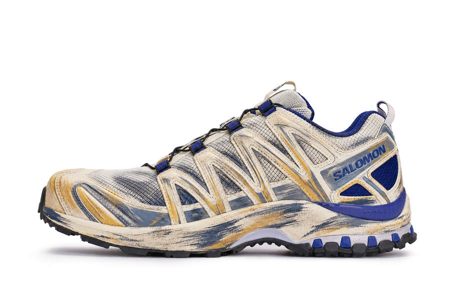SALOMON XA PRO 3D Trail Running Shoes Unisex Low Top Blue/Yellow