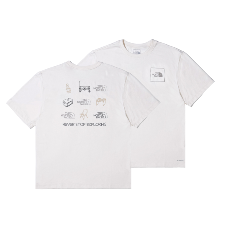 THE NORTH FACE T Shirts Unisex White Crew Neck Moderate