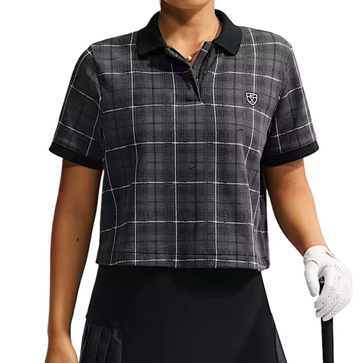 Nike Nike Golf Clothing Women's Black/White Polo Collar Moderate
