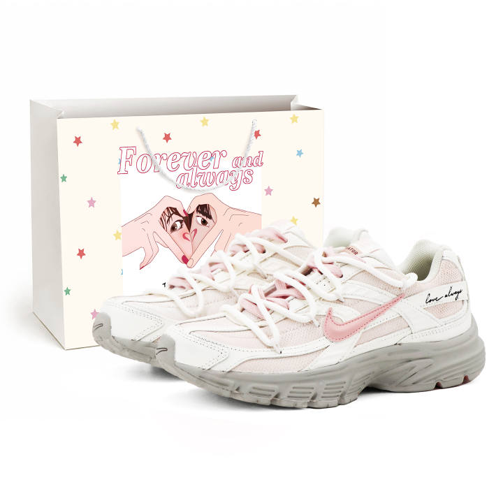 Nike Nike Initiator Running Shoes Women's Low Top Ecru/Pink/Gray