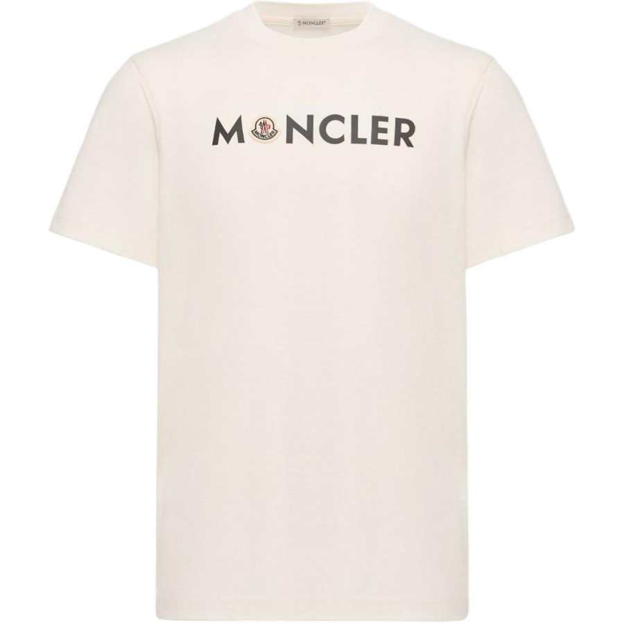 Moncler FW26 T Shirts Men's White Crew Neck