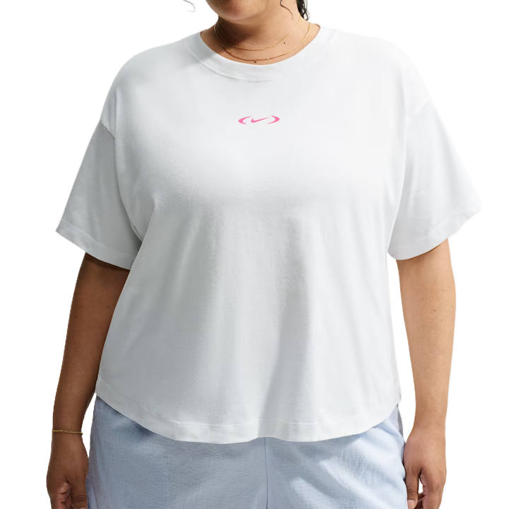 Nike Nike Sportswear Classics T Shirts Women's Peak White Crew Neck Moderate