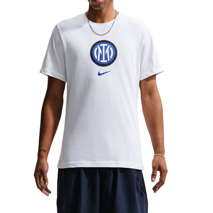 Nike Nike Inter Milan T Shirts Men's White Crew Neck Moderate