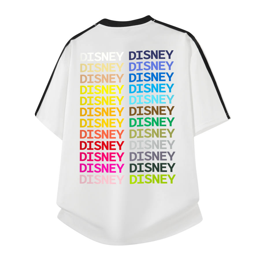 Disney T Shirts Unisex V Neck Straight Fit