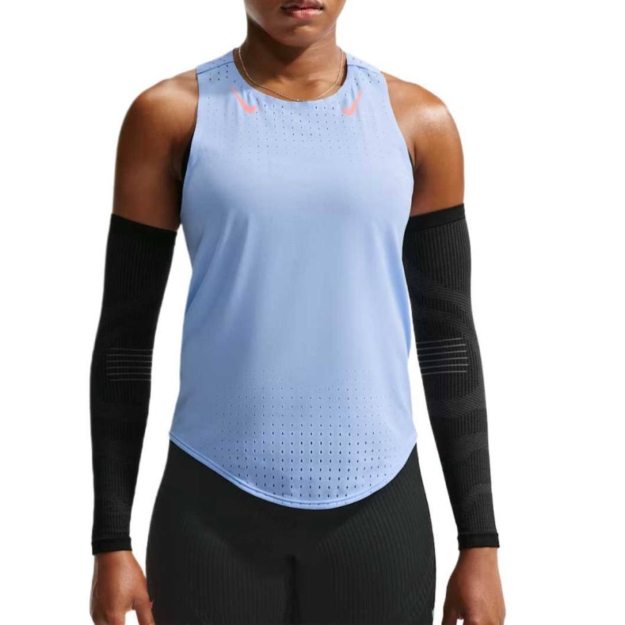 Nike Nike Sleeveless Sports Shirts Women's Aluminum/Atomic Powder Crew Neck Moderate